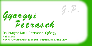 gyorgyi petrasch business card
